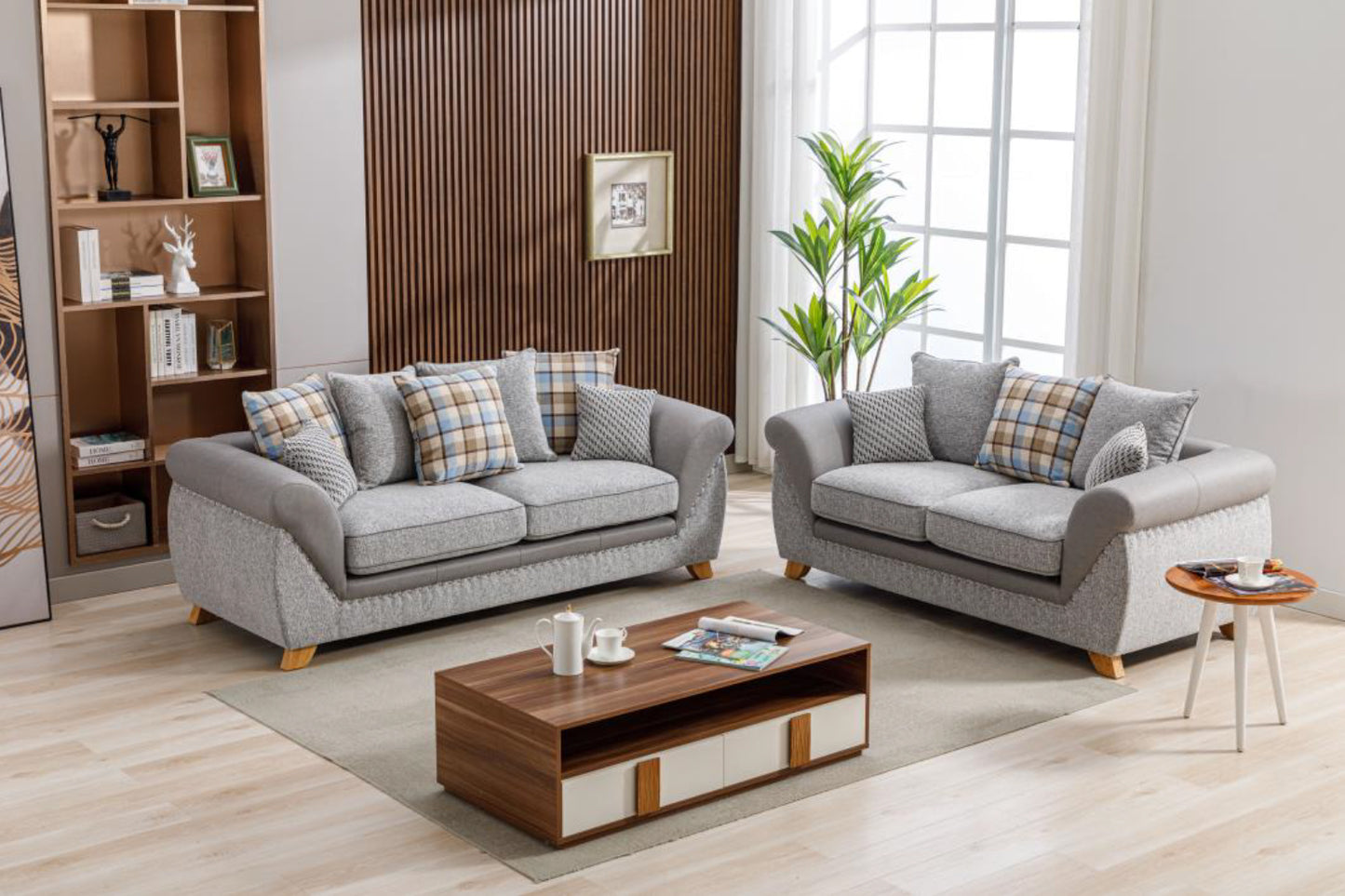 Cambridge Sofa and Loveseat Set | Chenille