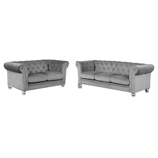 Lya Sofa and Loveseat Set | Velvet