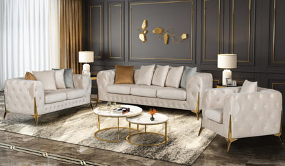 Matrix Sofa and Loveseat Set | Velvet