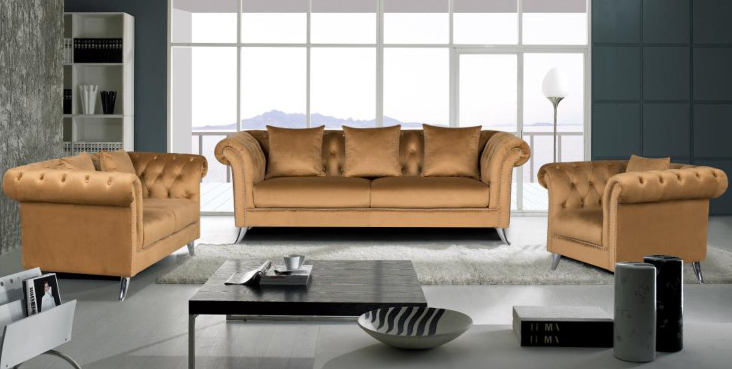 Mia Sofa and Loveseat Set | Velvet